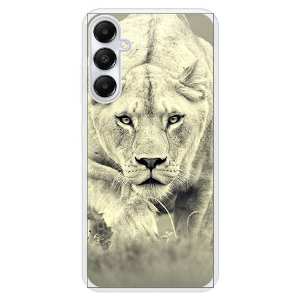 Coque i förstärkt silikon med tryck kompatibel med Samsung Galaxy A05S Lionne Transparent