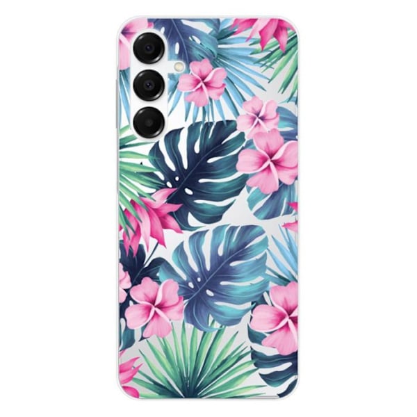 Siliconefodral med tryck - 1001 Fodral - Samsung Galaxy A16 - Tropisk Akvarell - Mjuk - Optimal Skydd Transparent