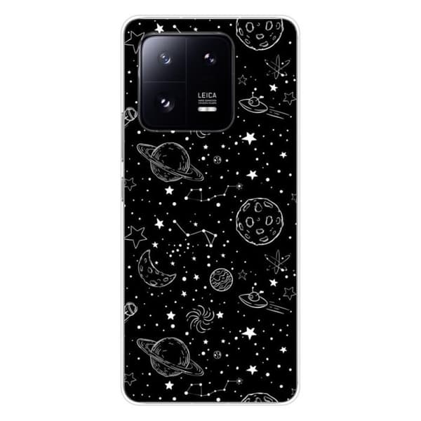 Siliconöverdrag - Kompatibel med Xiaomi 13 Pro - design galaxy draw Transparent