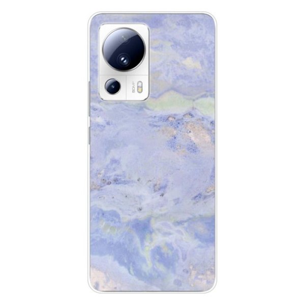 Silikonskal - Kompatibel med Xiaomi 13 Lite - blå marmor design Transparent