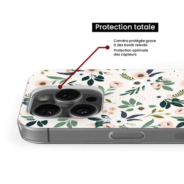 Siliconfodral med tryck kompatibel med Xiaomi Mi 12 Lite Blommor Transparent