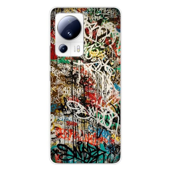 Siliconfodral - Kompatibel med Xiaomi 13 Lite - graffiti-design 1 Transparent