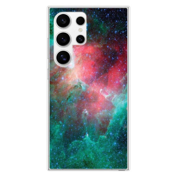 Siliconskal - Kompatibel med Samsung Galaxy S24 Ultra - nebulosadesign Transparent