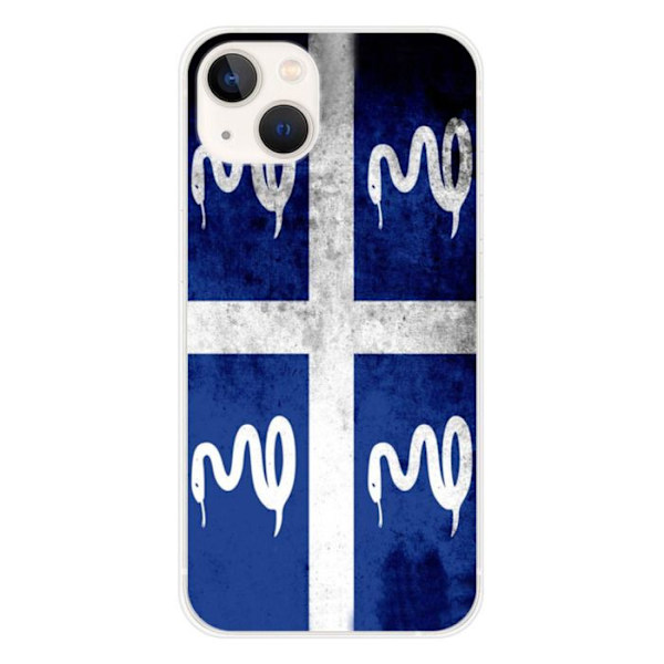 Silikonskal - Kompatibel med Apple iPhone 13 - design flagga Martinique Transparent