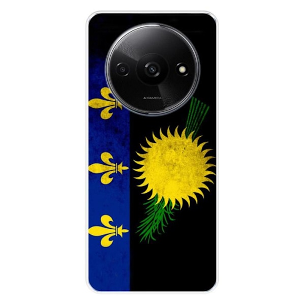 Silikonskal med Tryck - 1001 Skal - Xiaomi Redmi A3 4G - Guadeloupe Flagga - Flexibel - Optimalt Skydd Transparent