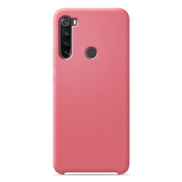 Siliconefodral Soft Touch - Xiaomi - Redmi Note 8T - Rosa - Stötsäker - Trådlös laddning rosa
