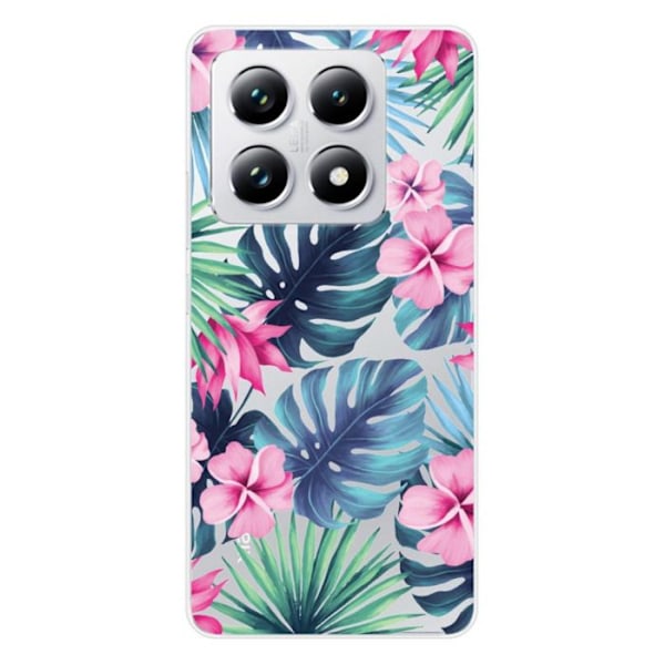 Silicone-fodral - Kompatibel med Xiaomi 14T 4G - tropiskt akvarelldesign Transparent