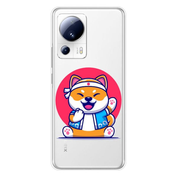 Siliconcase - Kompatibel med Xiaomi 13 Lite - design shiba ninja Transparent