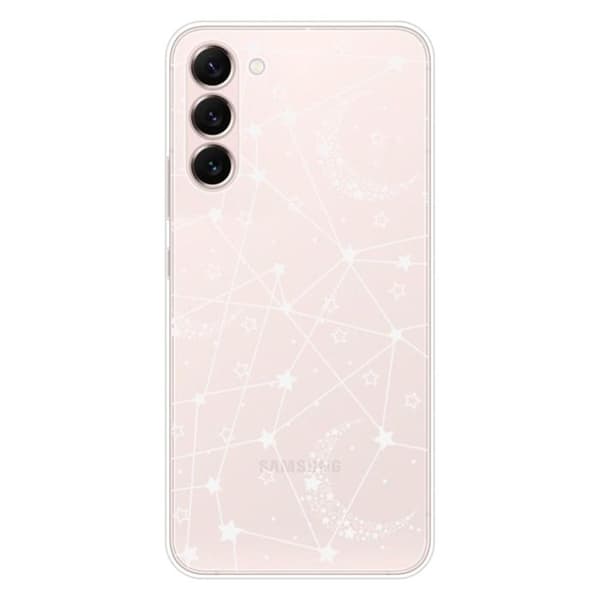 Siliconefodral - Kompatibel med Samsung Galaxy S23 Plus - design med stjärnlinjer Transparent