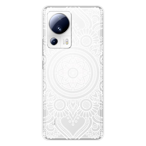 Siliconfodral - Kompatibel med Xiaomi 13 Lite - design mandala vit Transparent