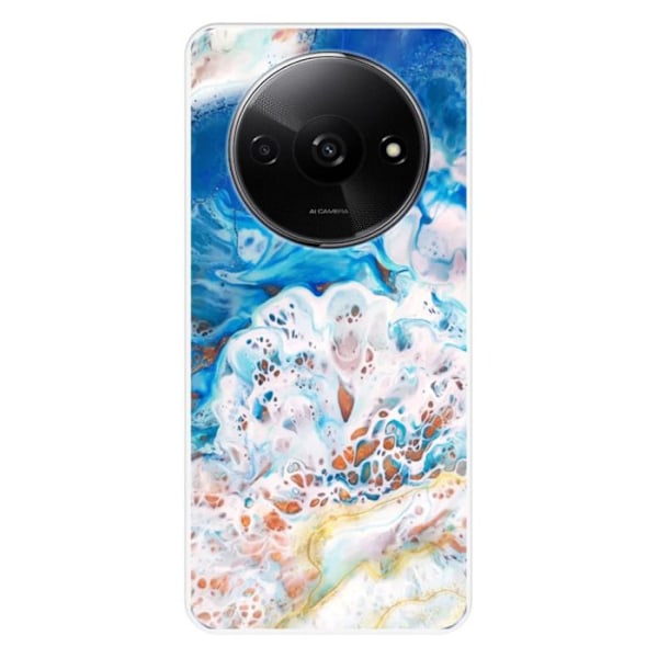 Siliconefodral - Kompatibel med Xiaomi Redmi A3 4G - havsmarmordesign Transparent