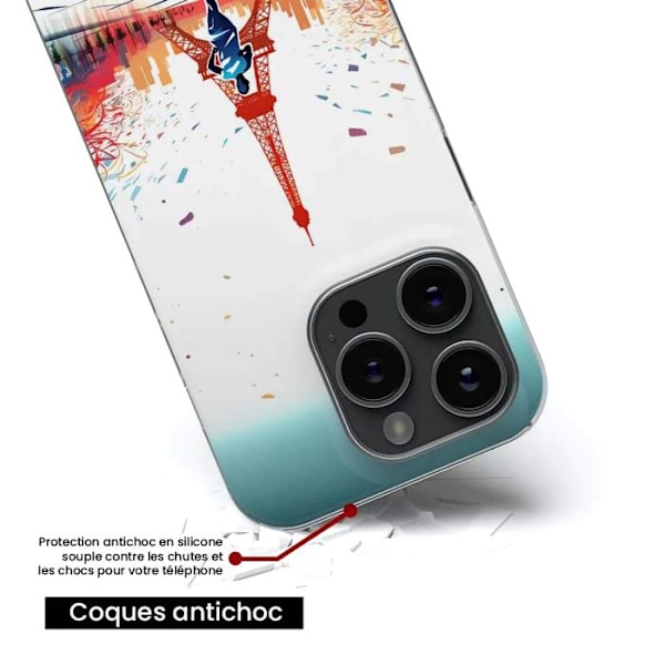 Siliconfodral - Kompatibel med Xiaomi Redmi A3 4G - design olympiska spelen Transparent