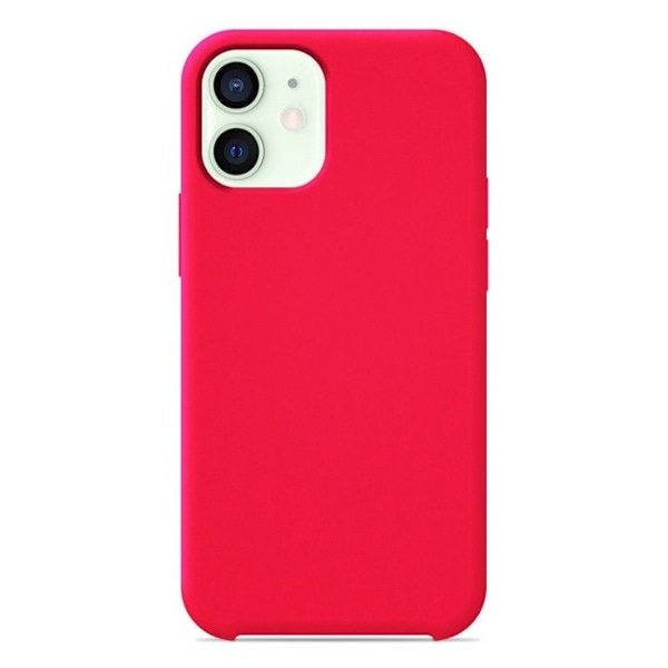 Siliconefodral Soft Touch - Apple - iPhone 12 Mini - rosa-blink - Stötabsorberande - Trådlös laddning rosablix