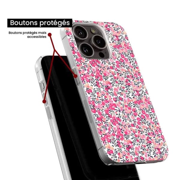 Siliconfodral kompatibelt med iPhone 11 Pro Max - Liberty Wiltshire Rose Transparent