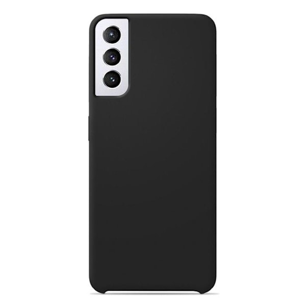 Siliconfodral Soft Touch - Samsung - Galaxy S21 Plus - Svart - Stötabsorberande - Trådlös laddning svart