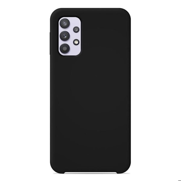 Siliconefodral Soft Touch - Samsung - Galaxy A32 4G - Svart - Stötsäker - Trådlös laddning svart