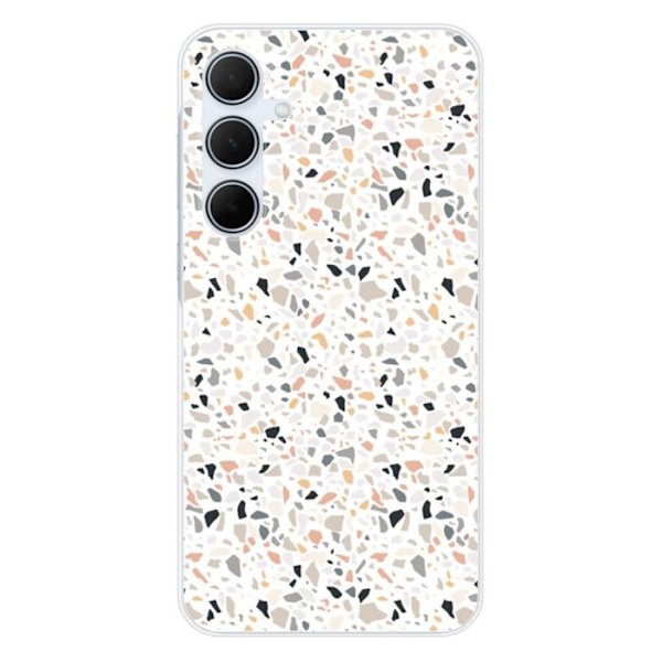 Silicone-skal - Kompatibel med Samsung Galaxy A35 5G - terrazzo design färg Transparent