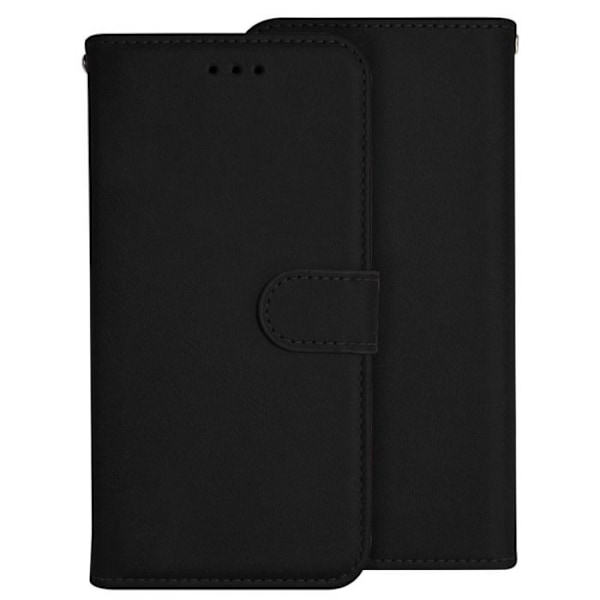 Fodral med klipp - Samsung - Galaxy A05 - Syntetiskt läder svart - Magnetisk stängning - Inbyggt stöd svart