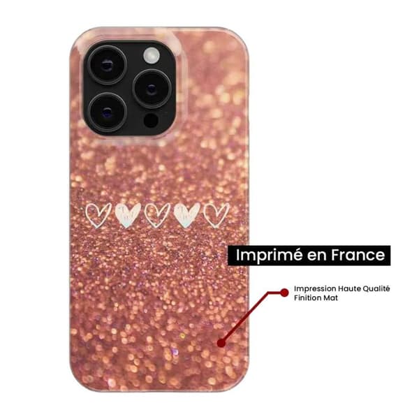 Siliconfoder - Kompatibel med Xiaomi Mi 12 Pro - design med hjärtan i glitter Transparent