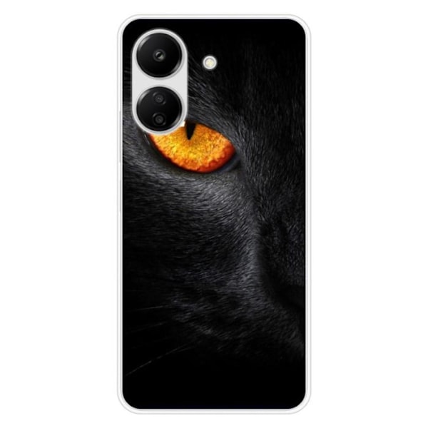 Siliconfodral - Kompatibel med Xiaomi Redmi 13C 4G - design med leopardöga Transparent