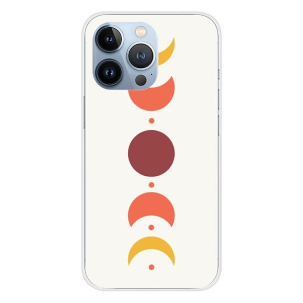 Siliconfodral - Kompatibel med Apple iPhone 13 Pro - design eclipse Transparent