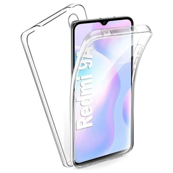 Helskydd 360° - Kompatibel med Xiaomi Redmi 9A, Redmi 9AT, Redmi 9i – Dubbel transparent skydd Transparent