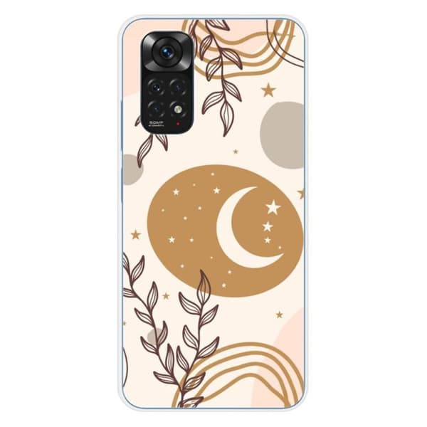 Siliconhölje - Kompatibelt med Xiaomi Redmi Note 11 4G - måndesign Transparent