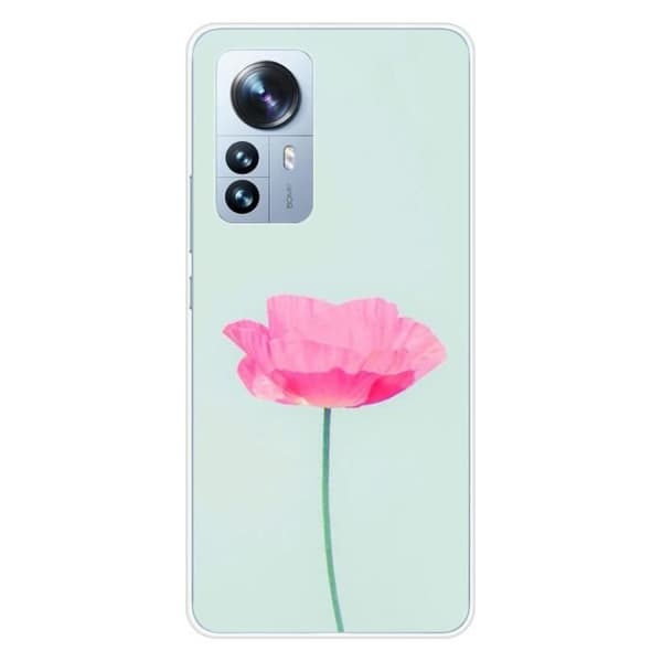 Tryckt silikonfodral som är kompatibelt med Xiaomi Mi 12 Pro Rose Flower