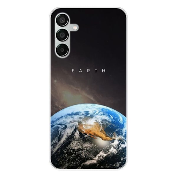 Siliconcase med tryck kompatibel med Samsung Galaxy M15 5G Earth Transparent