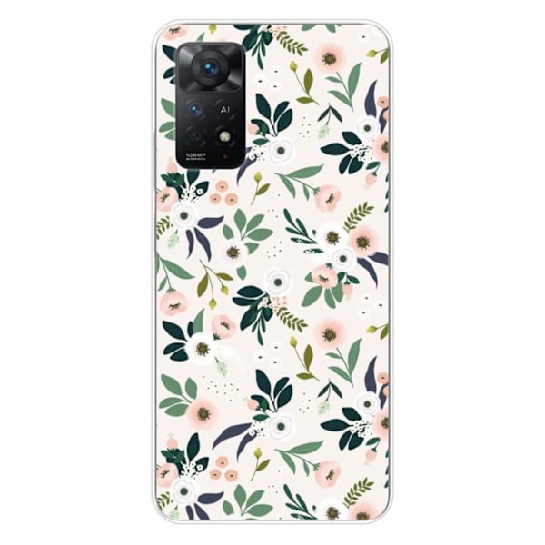Siliconfodral - Kompatibel med Xiaomi Redmi Note 11 Pro Plus 5G - design med blommor Transparent