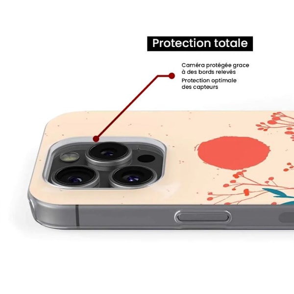 Siliconhölje med tryck - 1001 höljen - Apple iPhone 11 - Flerfärgad - En pust av ömhet - Halvhård Transparent