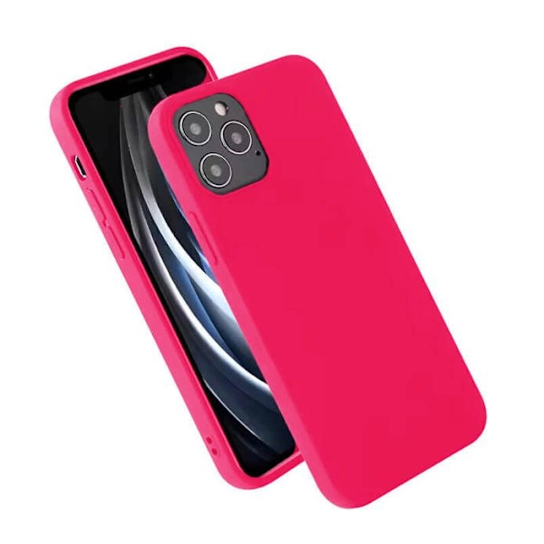 Vanligt matt silikonfodral Flash Pink kompatibelt med Xiaomi Redmi Note 10 Pro Transparent