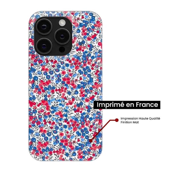 Tryckt silikonfodral kompatibelt Apple iPhone 16 Plus Liberty Wiltshire Blue Transparent