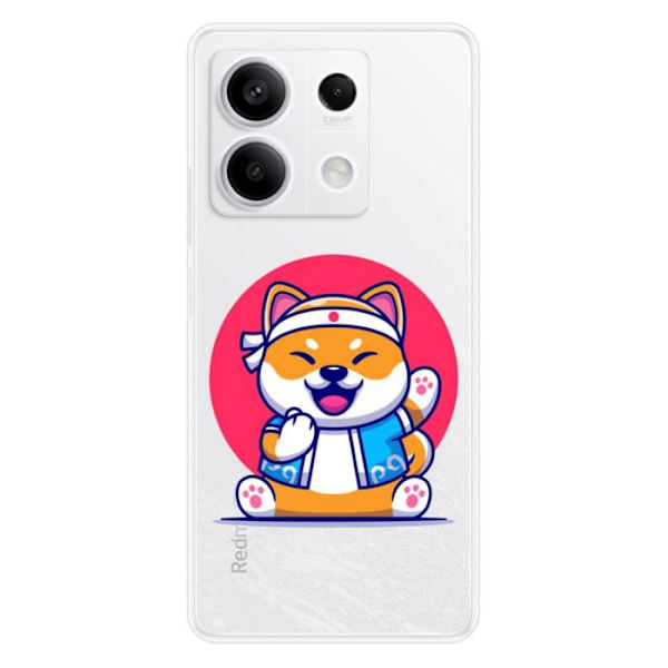 Siliconefodral - Kompatibel med Xiaomi Redmi Note 13 5G - design shiba ninja Transparent