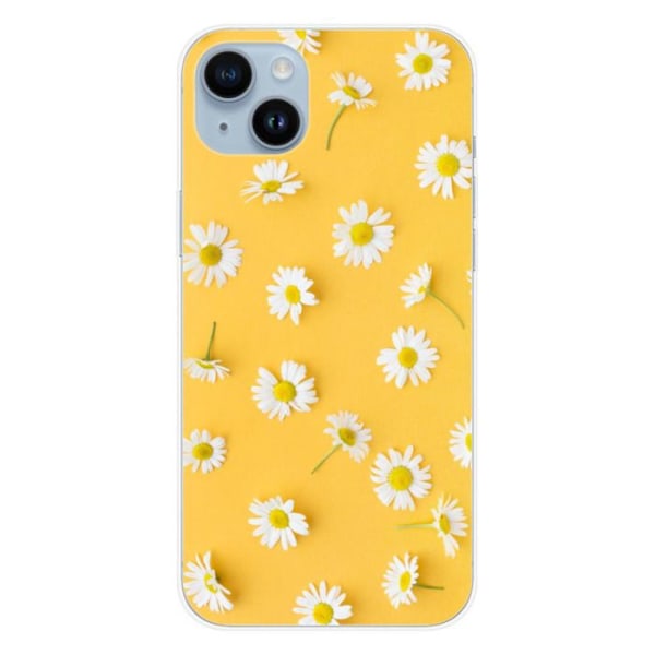 Silikonskal med Tryck - 1001 Skal - iPhone 14 Plus - Margueritter - Mjuk - Optimal Skydd Transparent