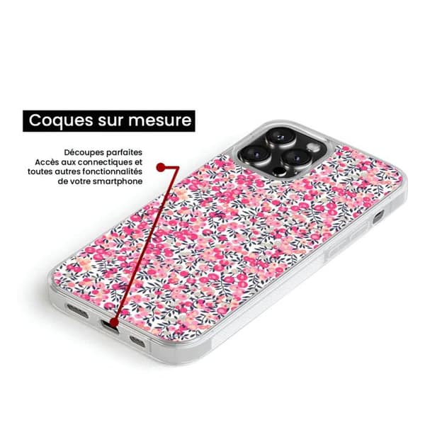 Förstärkt skal kompatibelt med iPhone 14 Plus - Liberty Wiltshire Rose Transparent