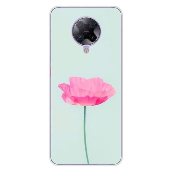 Tryckt silikonfodral som är kompatibelt med Xiaomi Poco F2 Pro Rose Flower