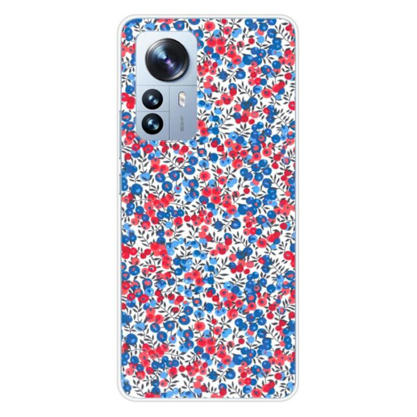 Siliconfodral - Kompatibel med Xiaomi Mi 12 Pro - design liberty wiltshire blå Transparent