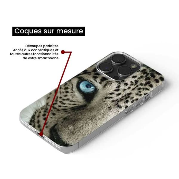 Silikonskal - Kompatibel med Samsung Galaxy S23 Ultra - leopardögon design Transparent