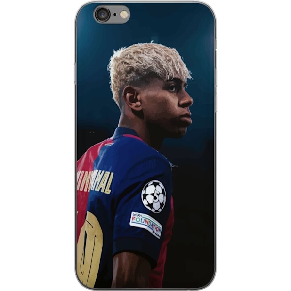 Apple iPhone 6 Plus Läpinäkyvä kuori Lamine Yamal - Barcelonan ihmelapsi fokuksessa