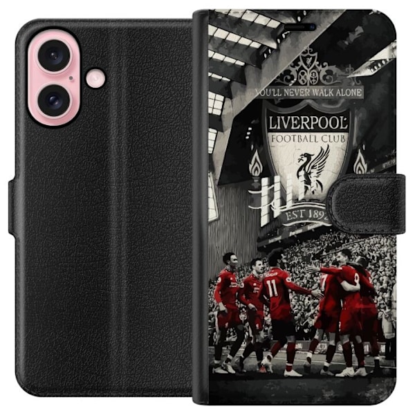 Apple iPhone 16 Lompakkokotelo Liverpool