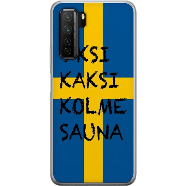 Huawei P40 lite 5G Genomskinligt Skal Bara Bada Bastu - KAJ