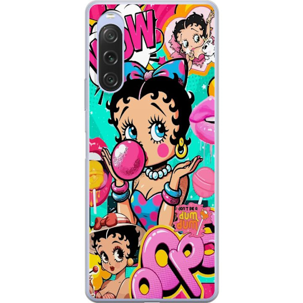 Sony Xperia 10 V Läpinäkyvä kuori Betty Boop