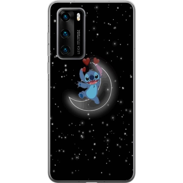 Huawei P40 Genomskinligt Skal Stitch