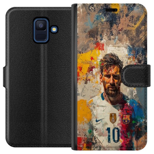 Samsung Galaxy A6 (2018) Lommeboketui Messi Art