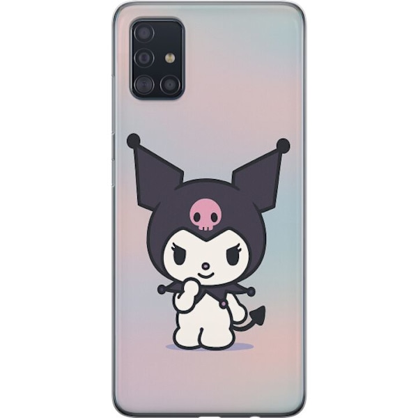 Samsung Galaxy A51 Genomskinligt Skal Kawaii Sanrio Kuromi