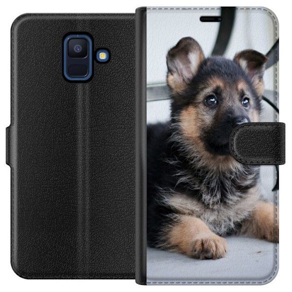 Samsung Galaxy A6 (2018) Tegnebogsetui Schäfer Hvalpe