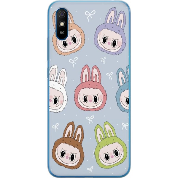Xiaomi Redmi 9AT Genomskinligt Skal Pastel Labubu