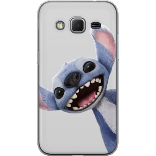 Samsung Galaxy Core Prime Genomskinligt Skal Stitch i Fart – Kawaii Design för Fans & Barn