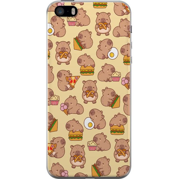 Apple iPhone SE (2016) Läpinäkyvä kuori Kawaii capybara puhelinkotelo useilla söpöillä hahmoilla